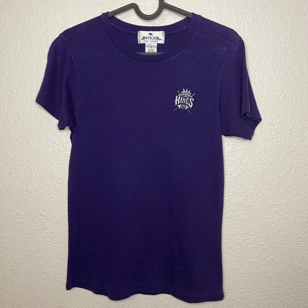 Vintage Sacramento Kings Embroidered Womens T-Shirt